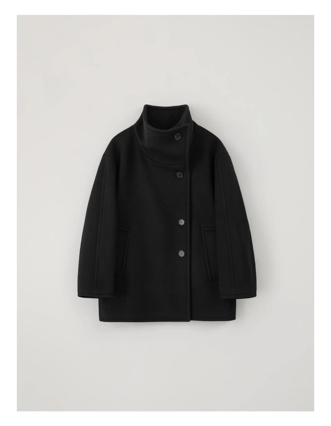 Eaah 이아 hayes half coat (black) 상품이미지3