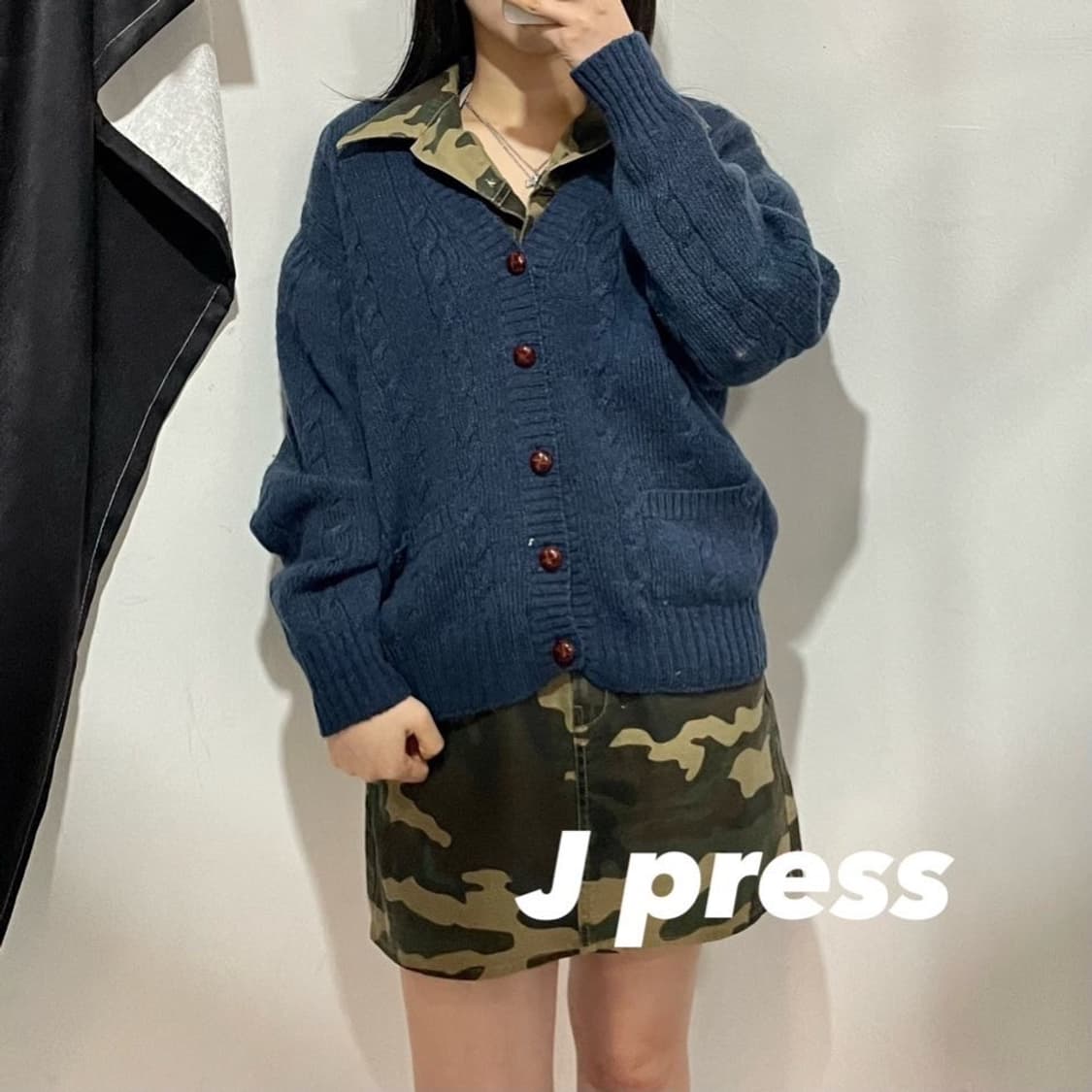 제이프레스 브이넥 가디건 상품이미지1