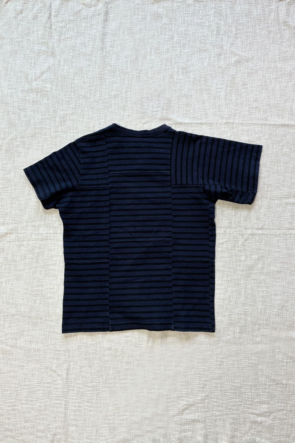 Sacai Paneled Striped Cotton T-Shirt 상품이미지9