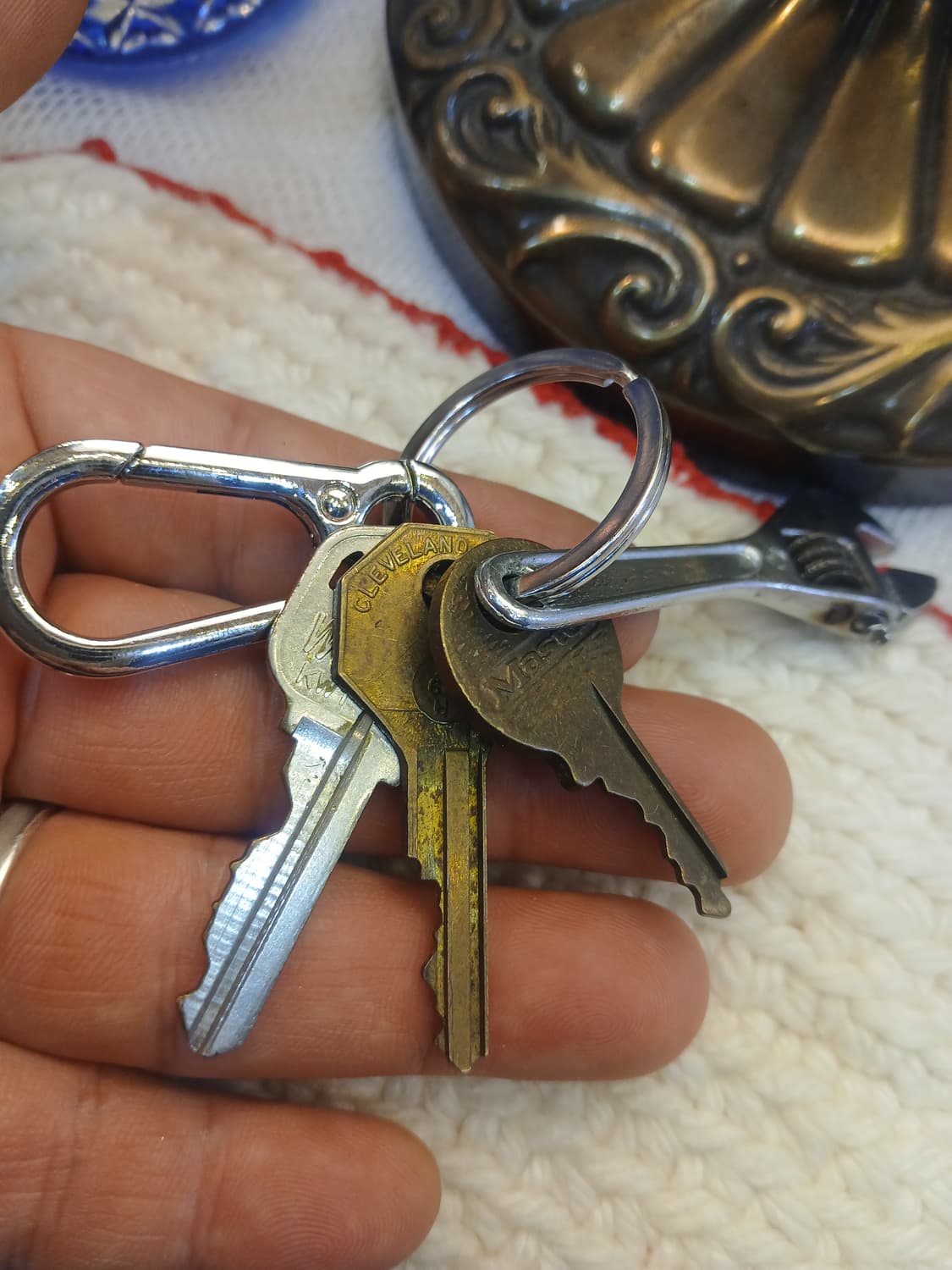 빈티지 미니 스패너 키링과 미국 빈티지 키 셋트 상품이미지3