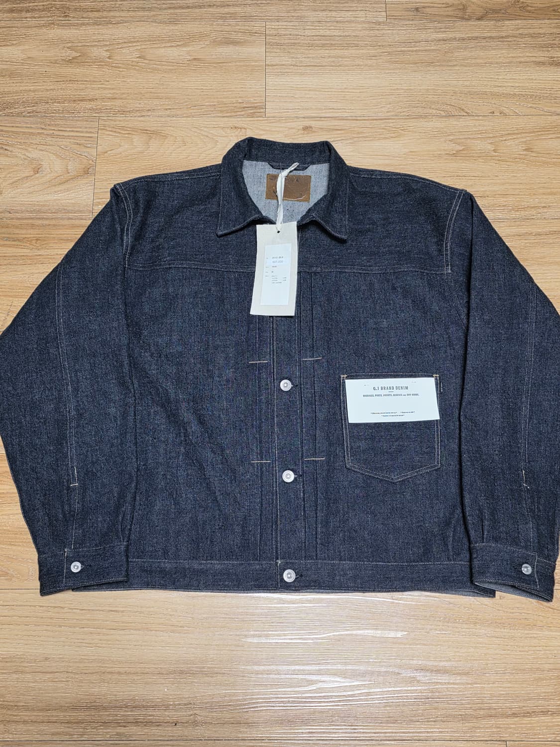 새제품42size택포47만)올드조 원 포켓 데님자켓 인디고 상품이미지1