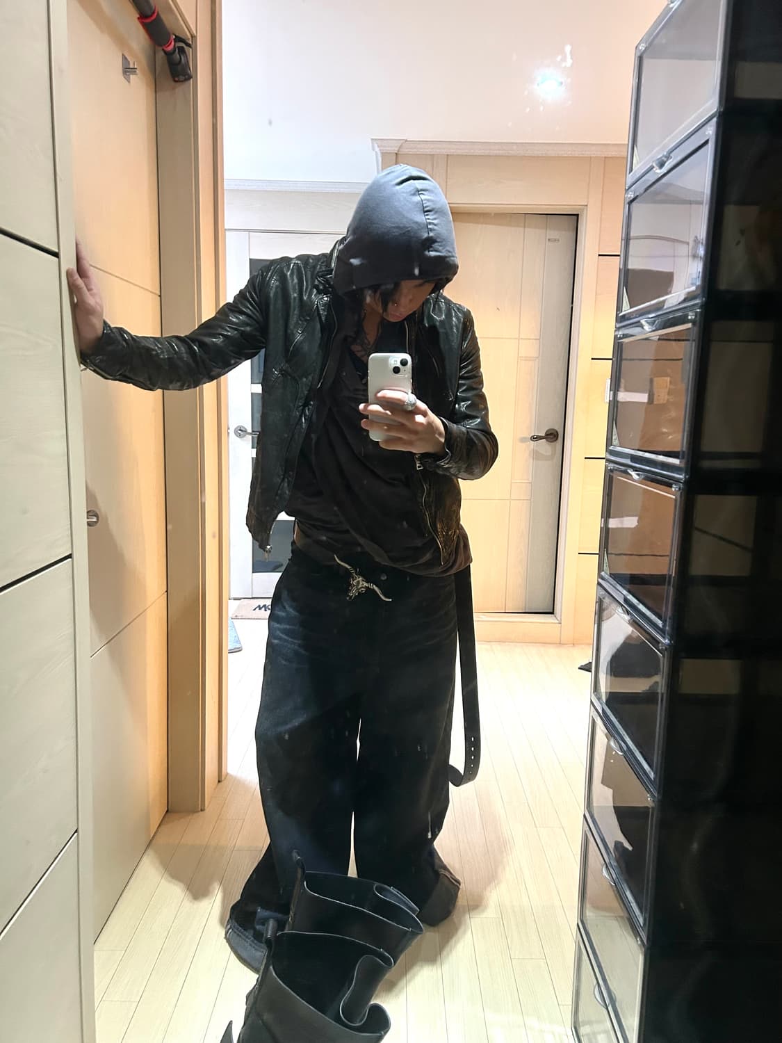 Sheep skin Leather Rider Type jacket 상품이미지6