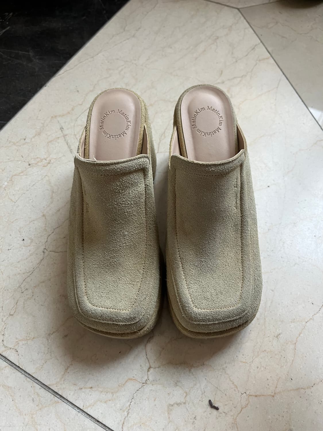 마뗑킴 통굽 뮬(베이지/230) 상품이미지1