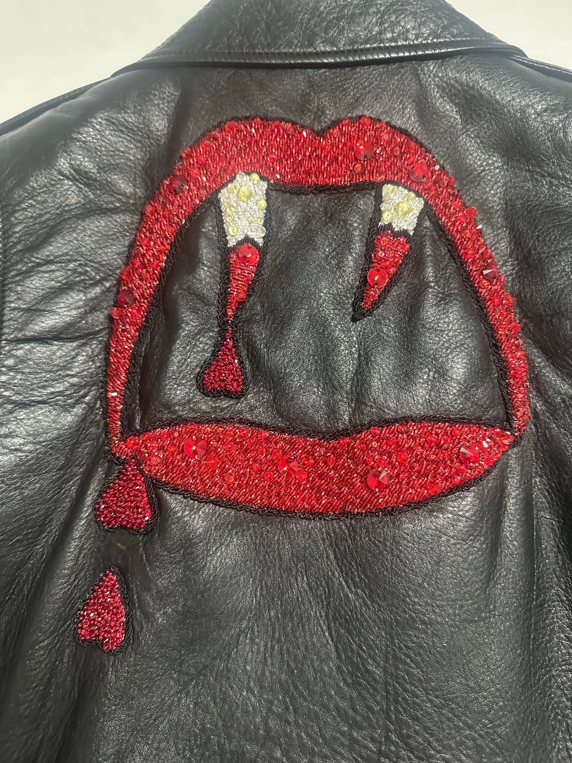 생로랑 L17 블러드러스트 레더자켓 상품이미지3