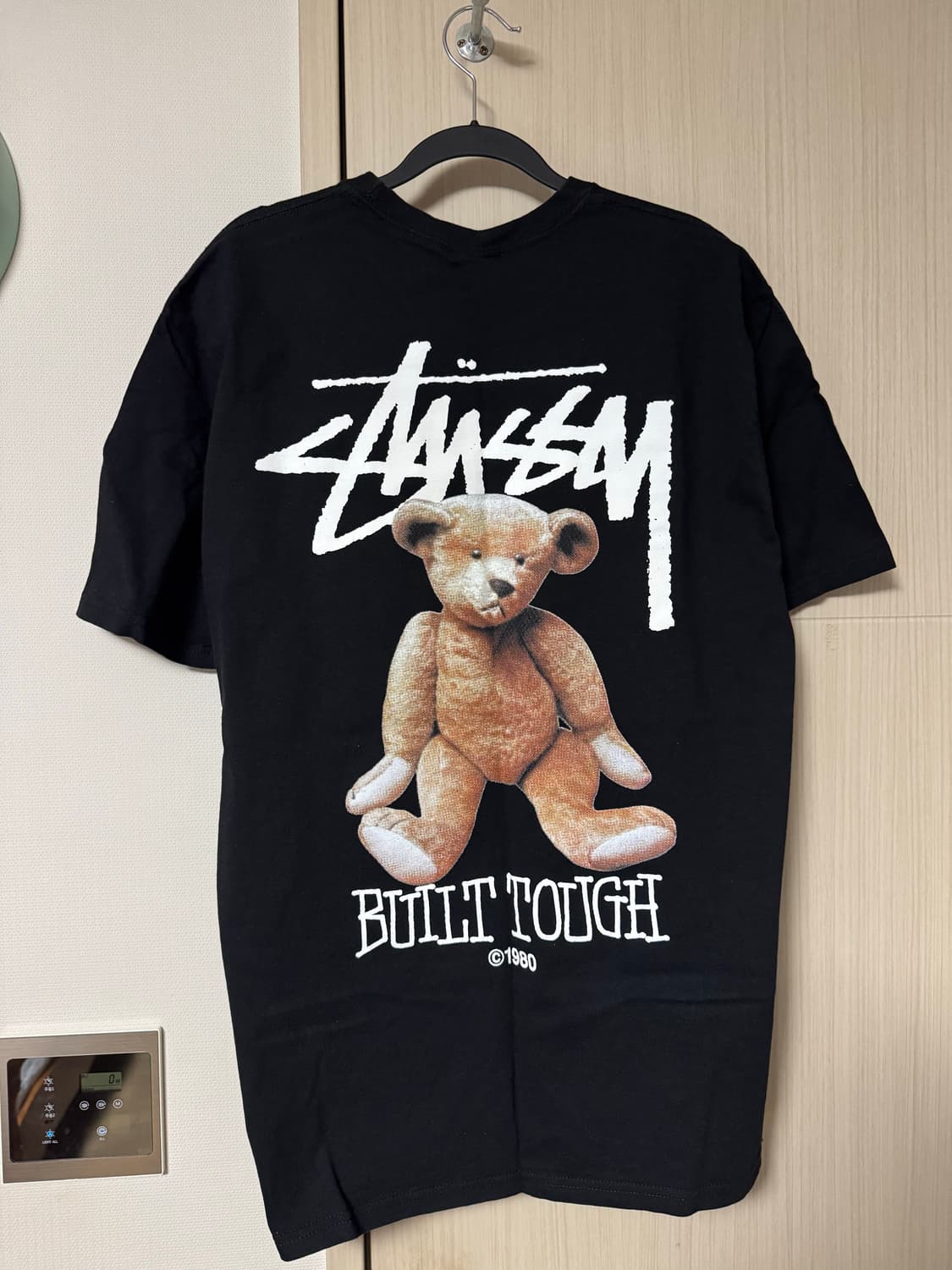 스투시 빌트 터프 곰돌이 반팔티 블랙 L 상품이미지1
