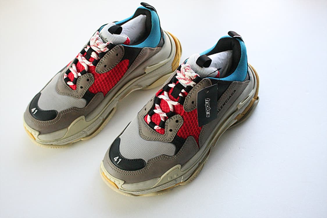 발렌시아가 정품 트리플 S 스니커즈 블루그레이 Multi color새상품 상품이미지1