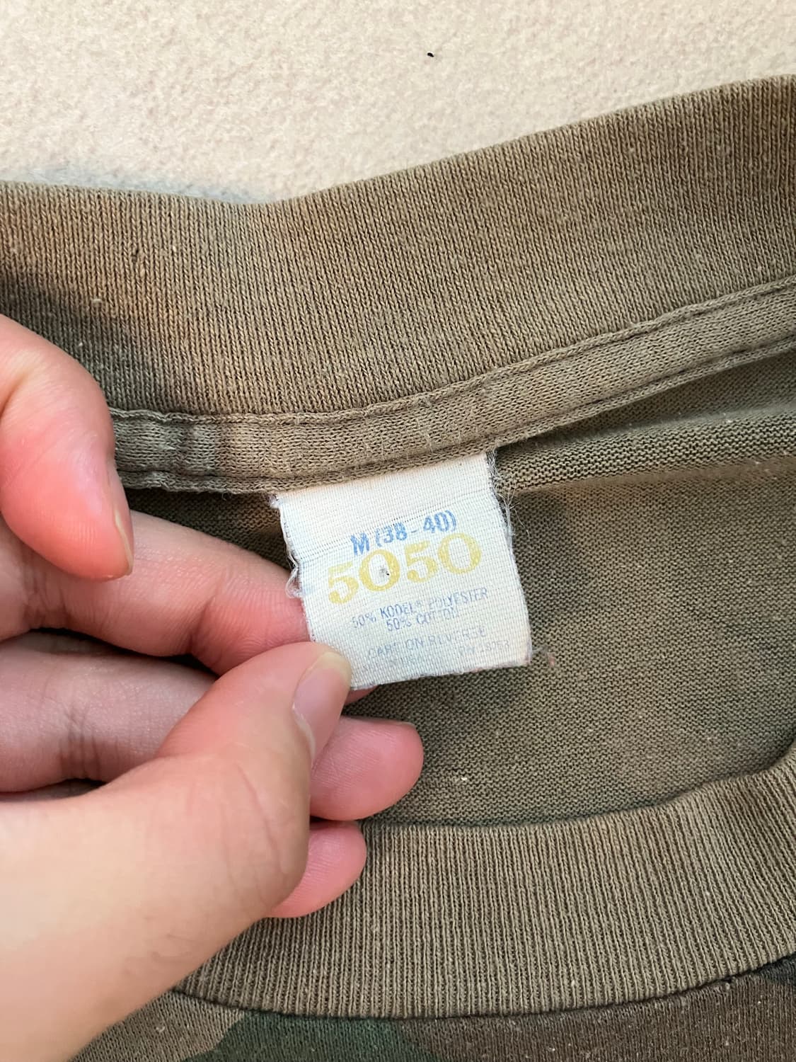 80s woodland camo pocket tee  (USA) 상품이미지7
