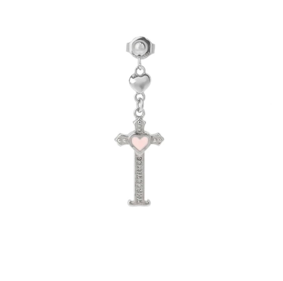쓰리타임즈 pray earring 귀걸이 십자가 크로스 상품이미지1
