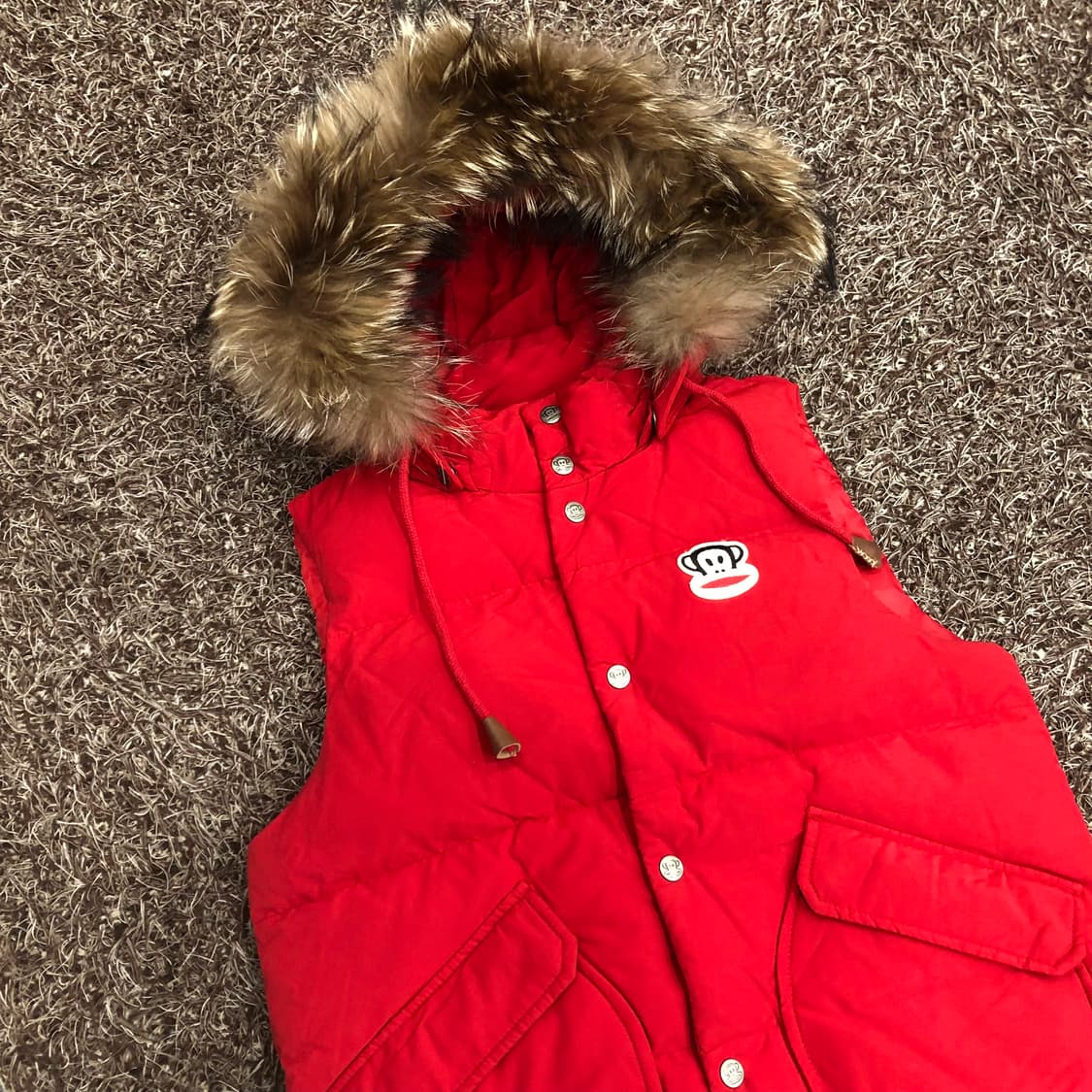 폴프랭크 덕다운 라쿤 패딩 조끼 상품이미지2