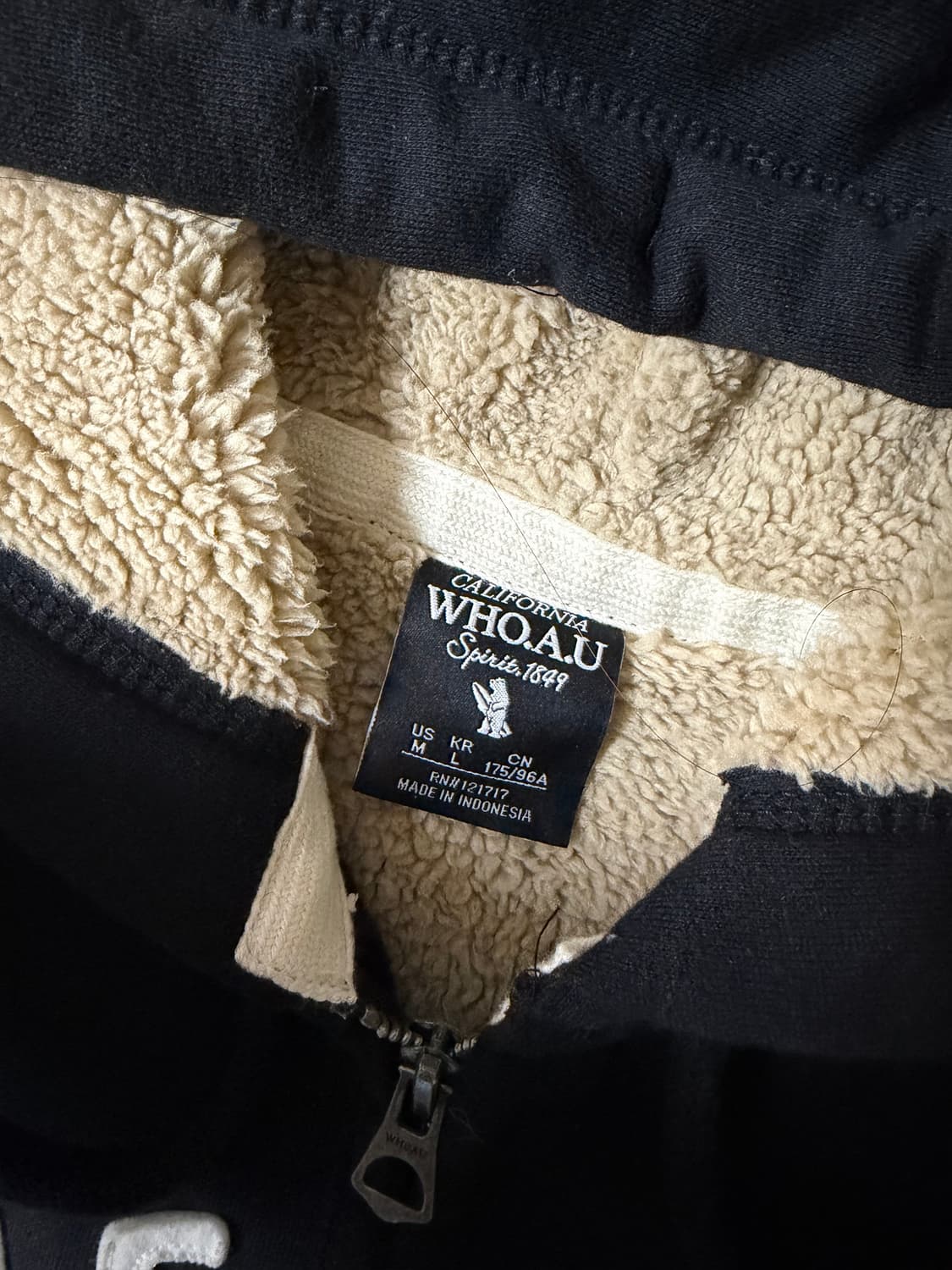 (급처!)후아유 양털 후드집업 블랙 L 상품이미지2