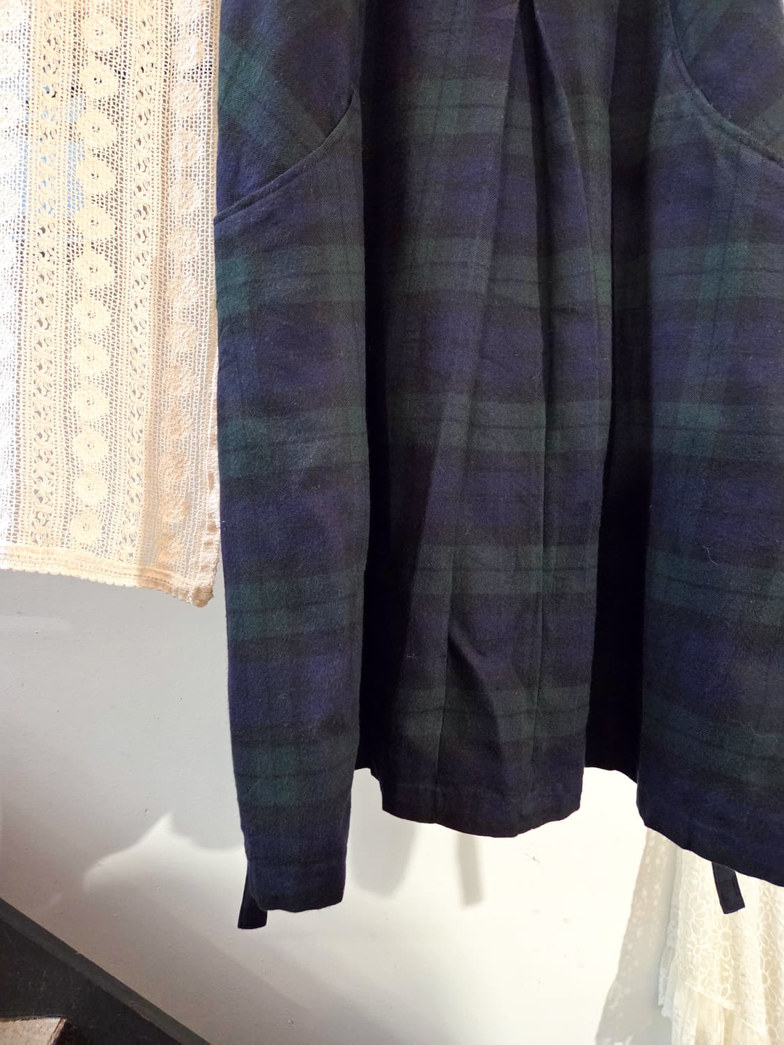 체크 민소매 원피스 상품이미지3