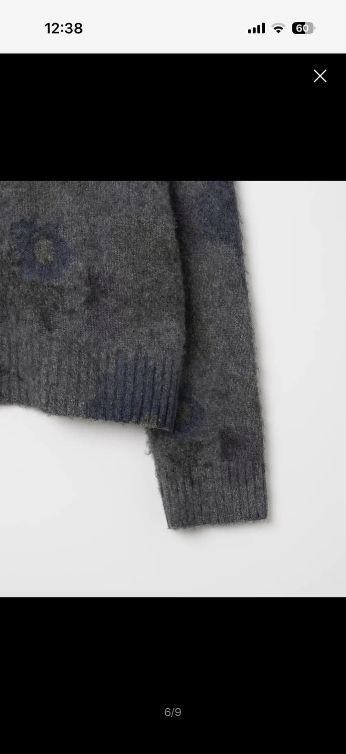 밀로우먼 프린트 루즈 가디건 [그레이] 상품이미지6