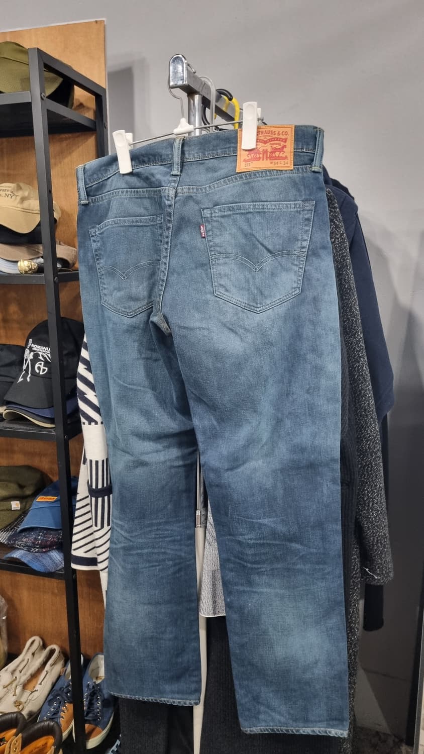 levis 511 색깔특이한 슬림핏 데님진 34size 상태10/8 상품이미지2