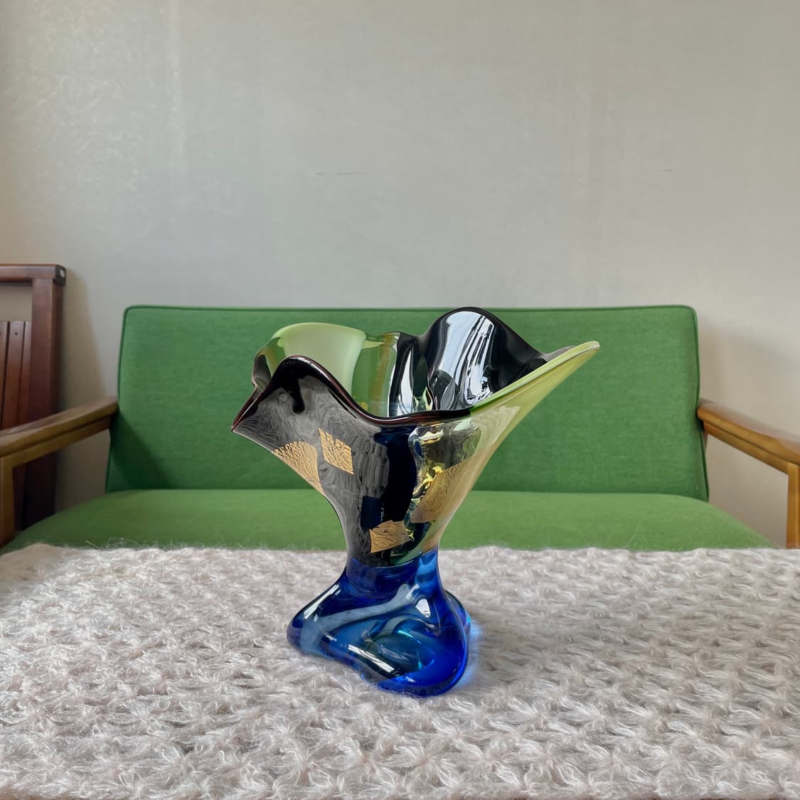 [70‘s vintage] 일본 빈티지 블로운 글라스 유리 화병 상품이미지5