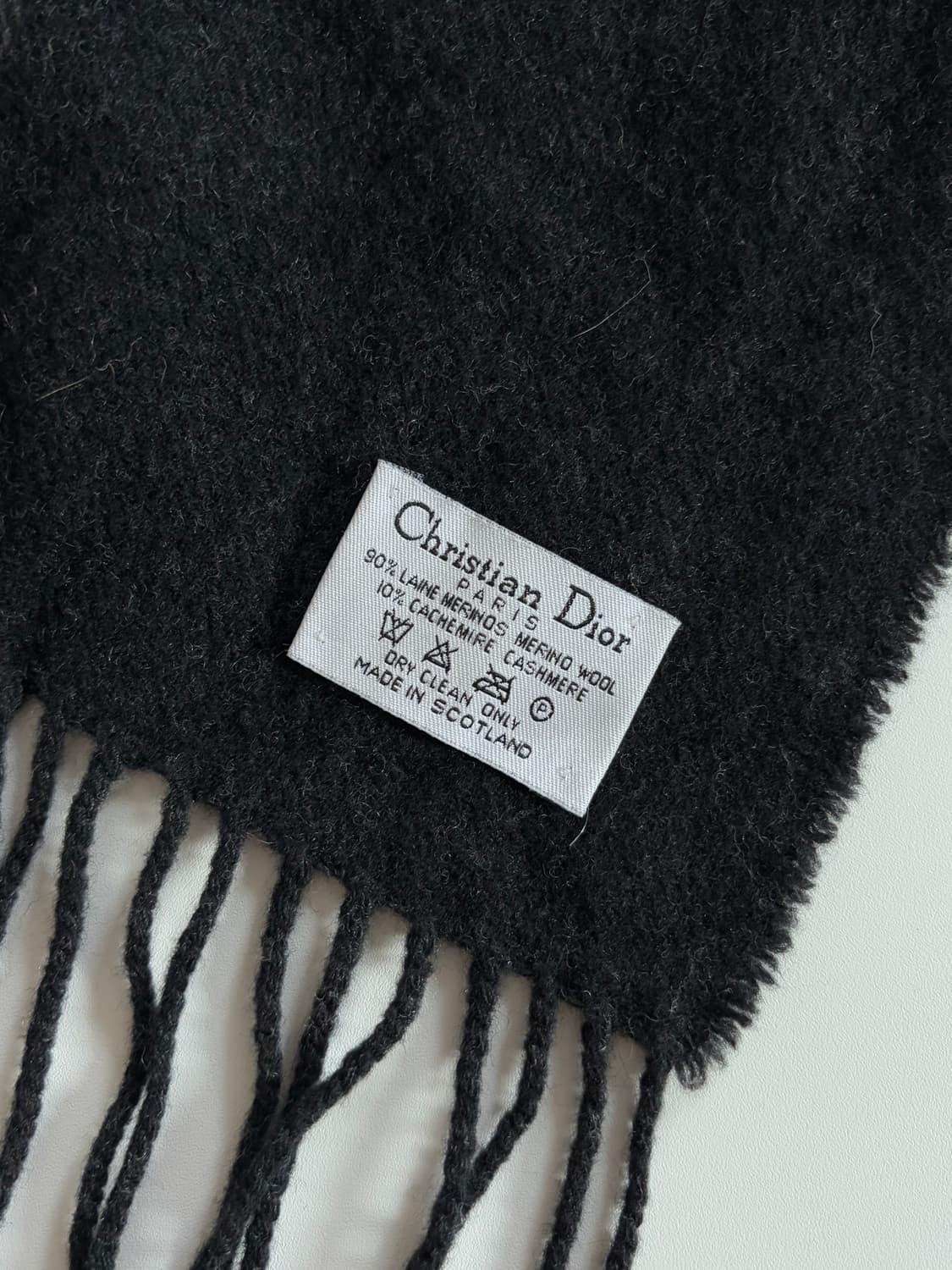 Dior 크리스찬 디올 메리노울 캐시미어 로고 머플러 상품이미지4