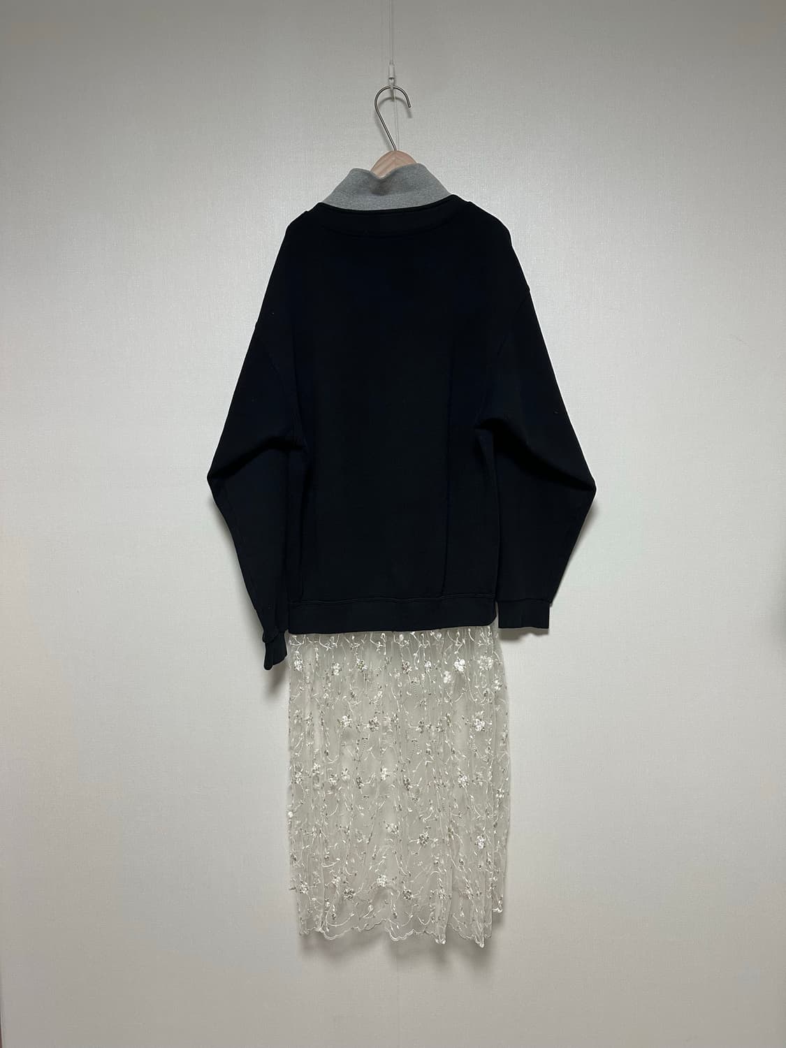 JPN Mother's Father 22 이소재 원피스 블랙 상품이미지5