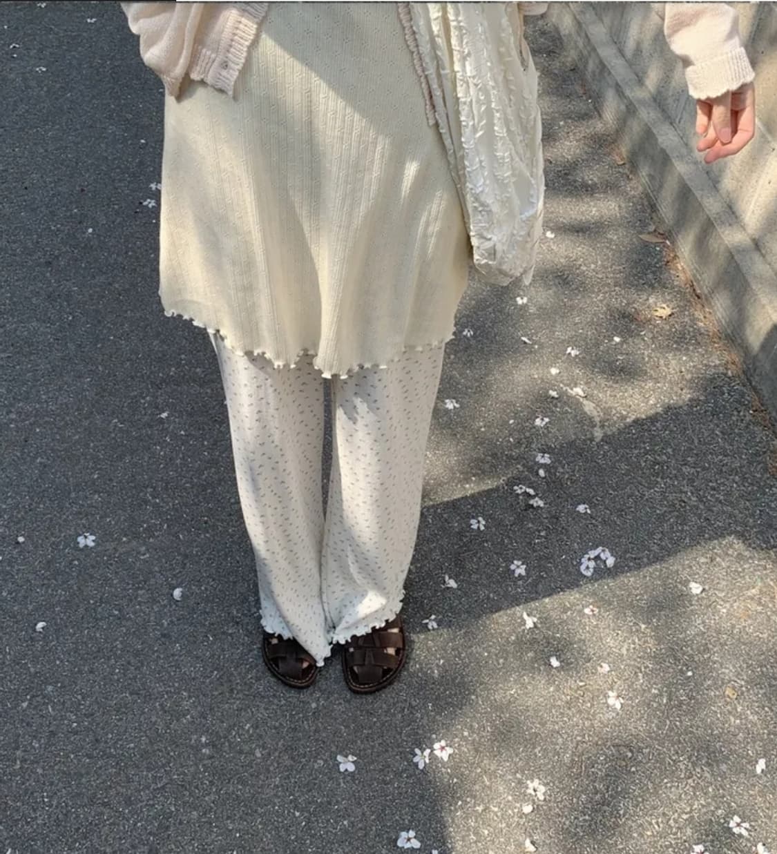 [새상품] 데일리마켓 잔꽃 팬츠 레이어드바지 상품이미지6