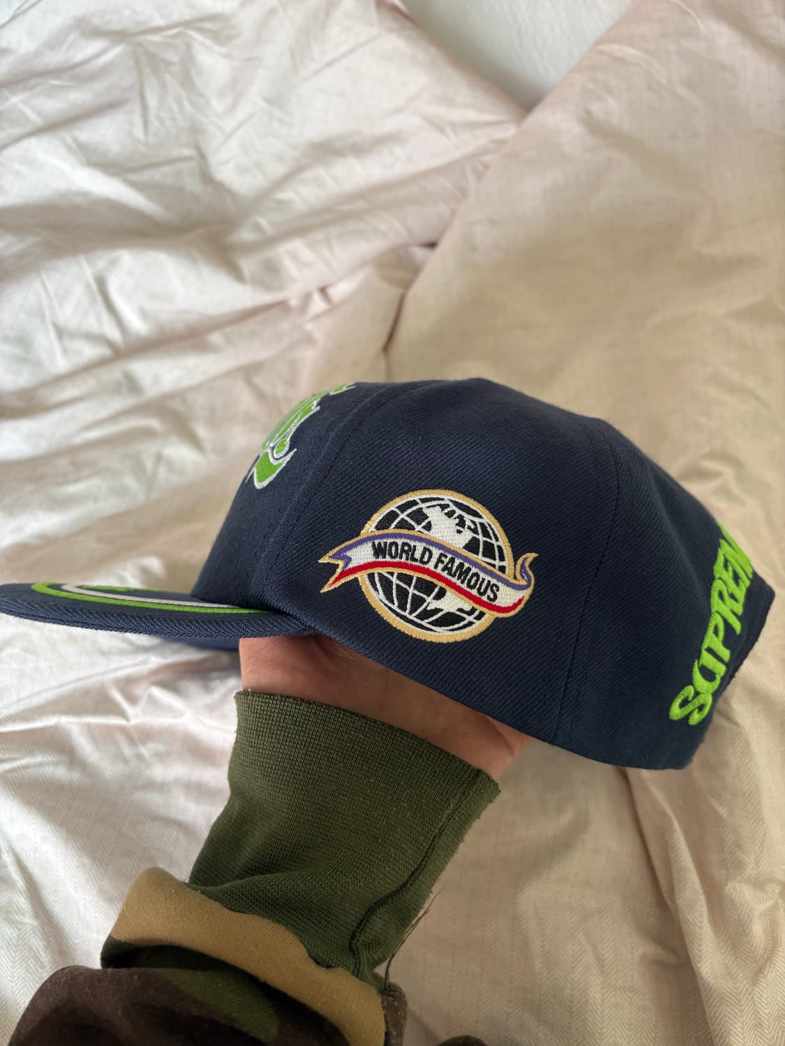 슈프림 뉴욕 6 패널 네이비 25SS 상품이미지4