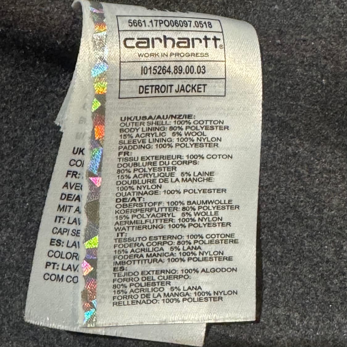 칼하트 WIP 디트로이트 자켓 L 상품이미지3
