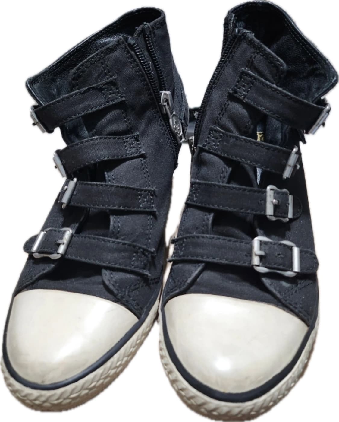 아쉬 스니커즈 운동화 웨지힐 블랙 36 상품이미지2