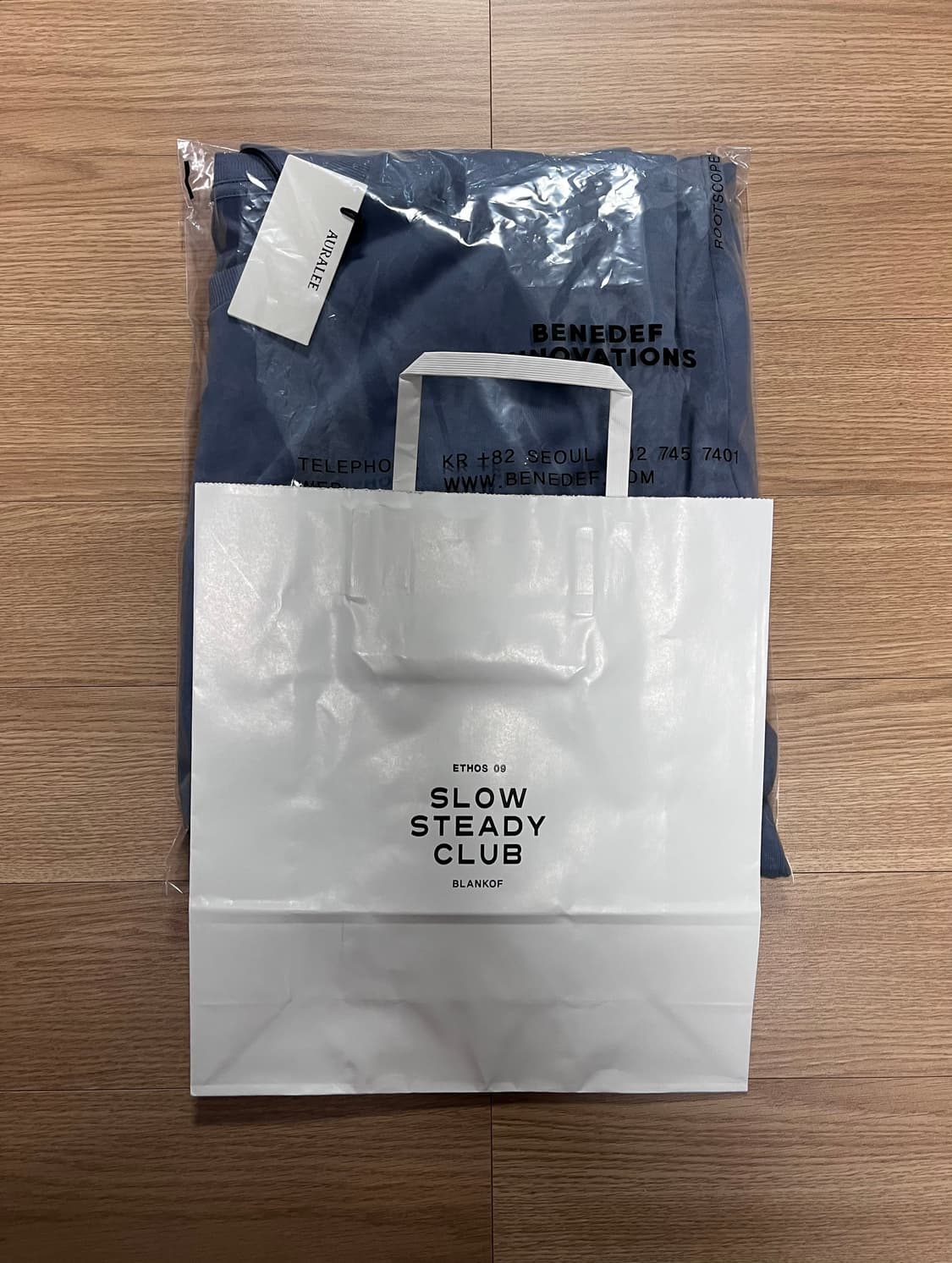 오라리 24aw 러스터 luster 롱슬리브 탑그레이 5 상품이미지5