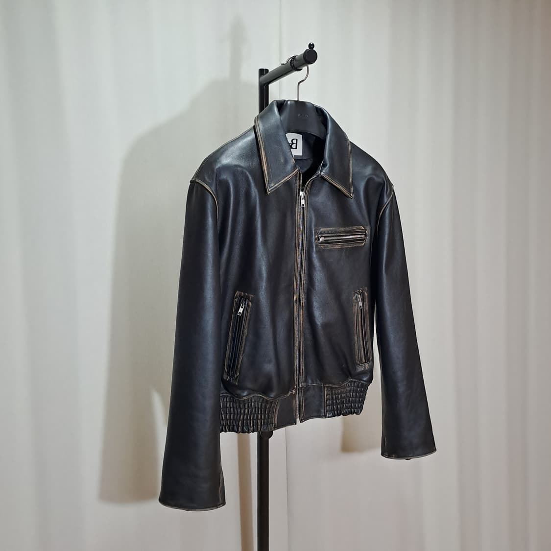 (택포) 라벨아카이브 카우하이드 바이커 자켓 2 B41 상품이미지4