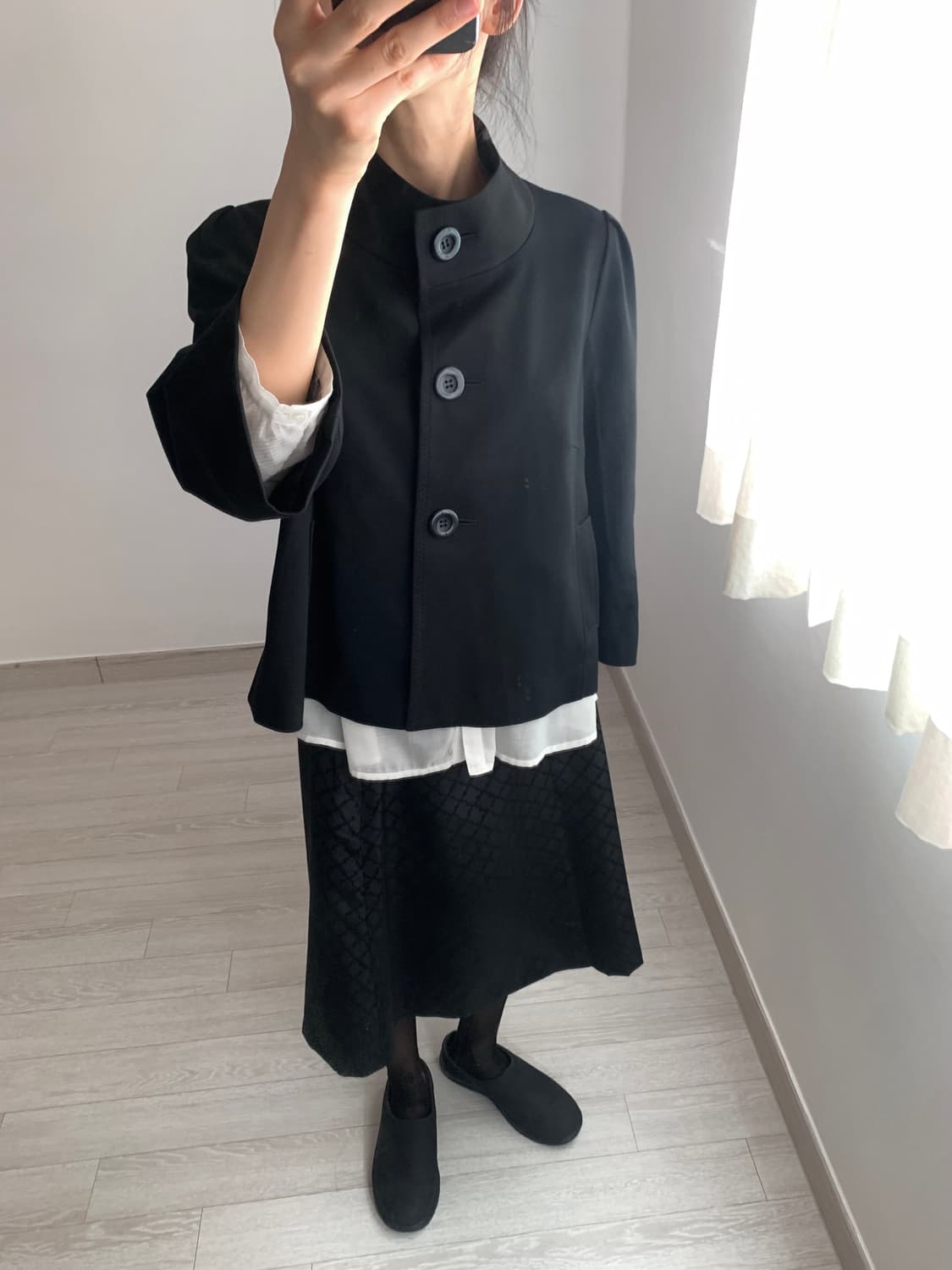 high neck button jacket 상품이미지10
