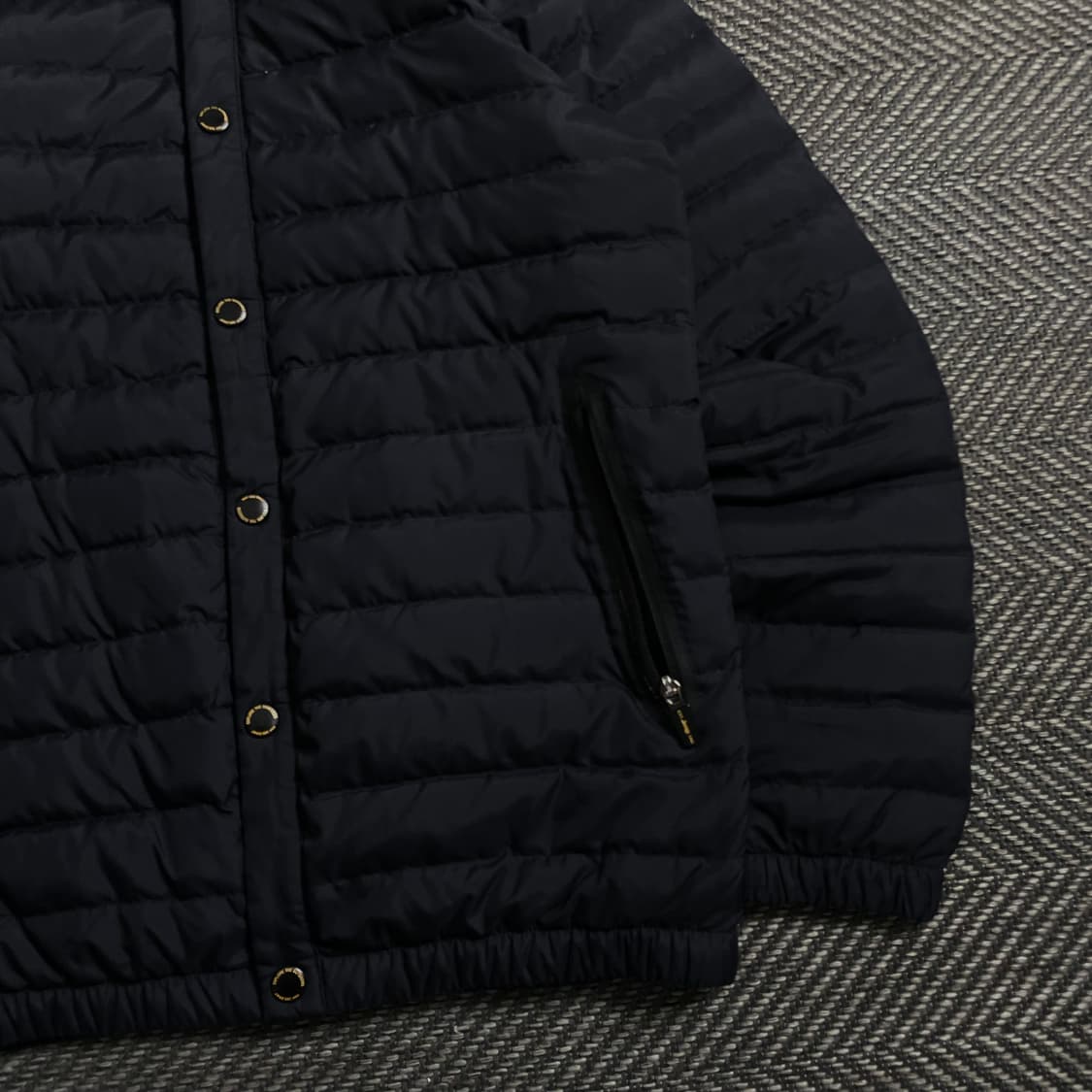 Jeep 덕다운 버튼 경량 패딩 자켓 네이비y 4680 상품이미지3