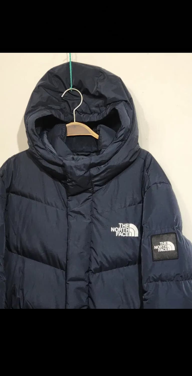 (L) 노스페이스 구스다운 롱패딩 점퍼 네이비 거위털 패딩코트  상품이미지2