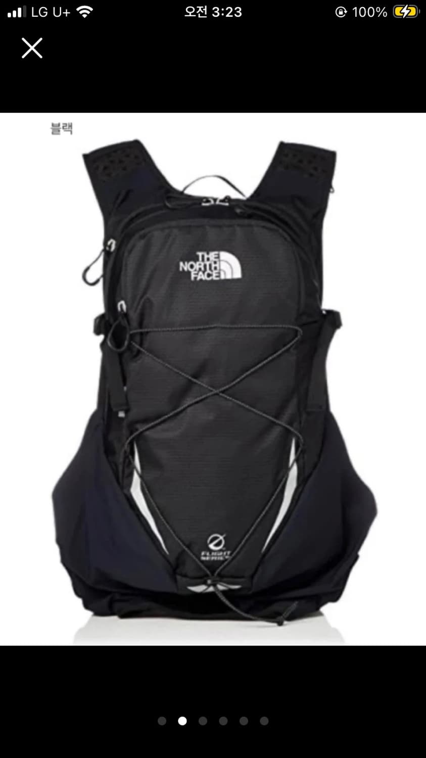 노스페이스 정품 백팩 6L 블랙 미사용 새제품 상품이미지2