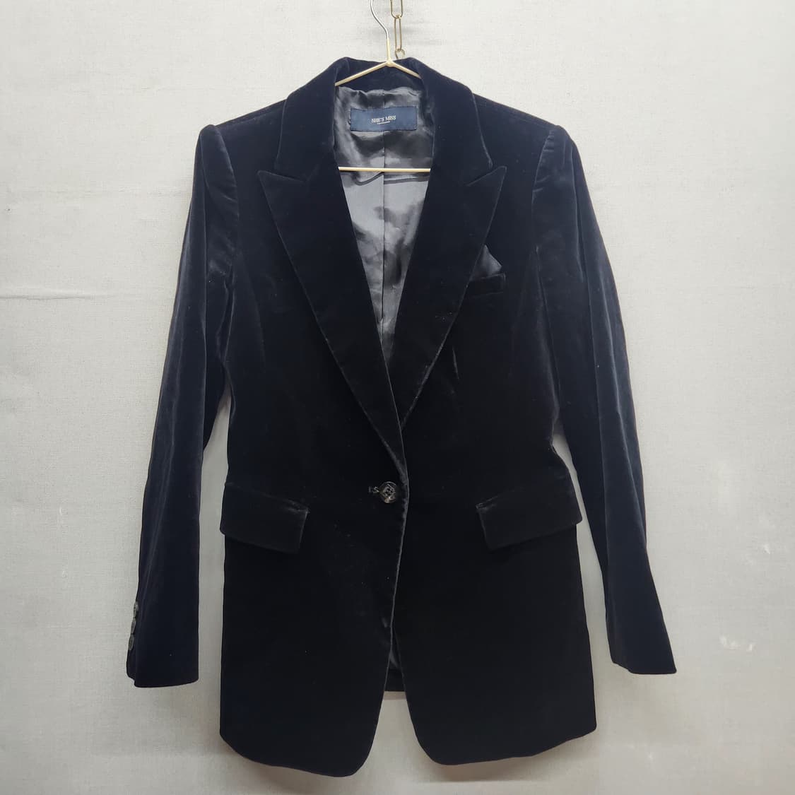 쉬즈미스 벨벳 블레이저 자켓 55(S) 상품이미지1