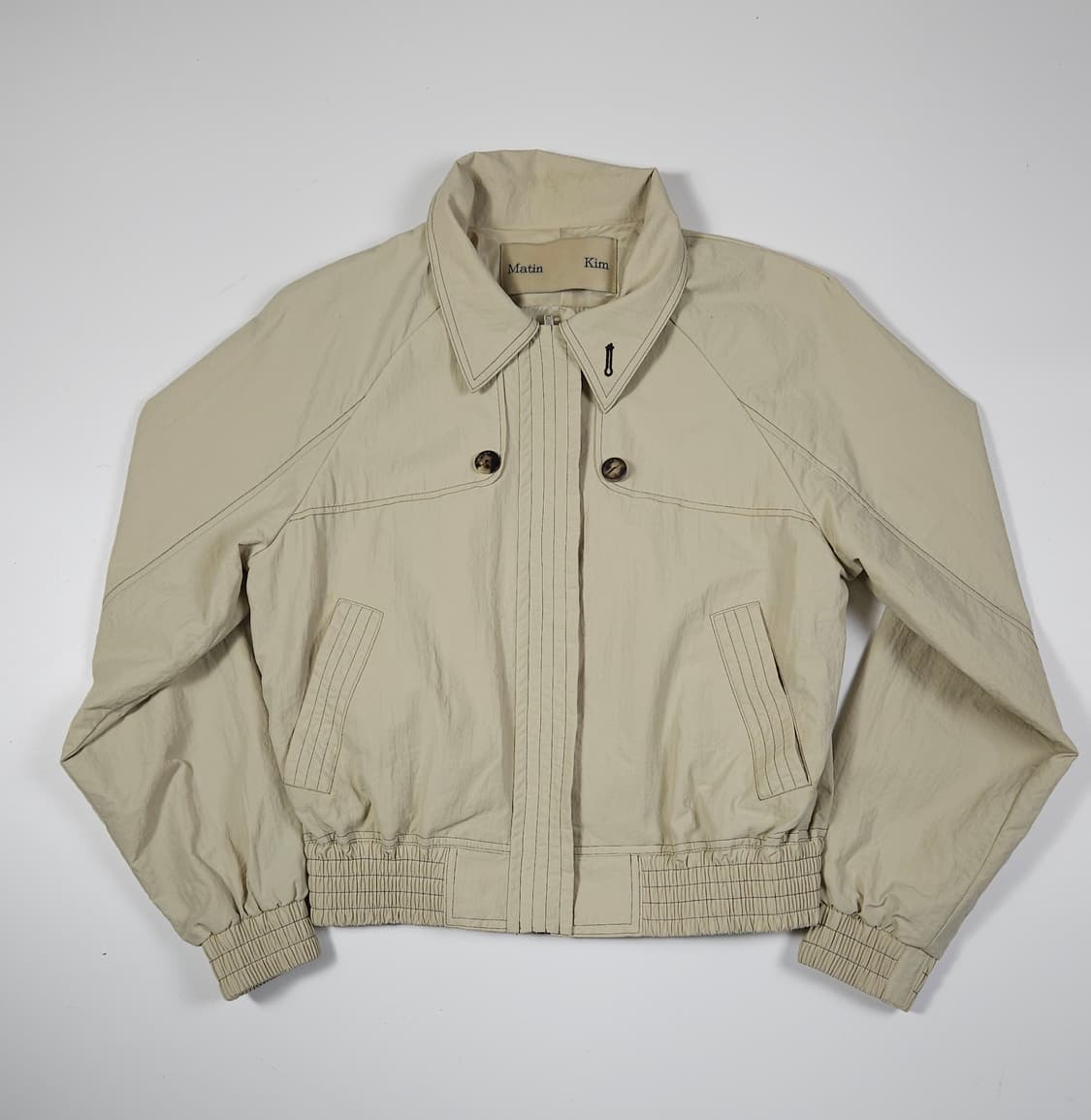 마뗑킴 베이지 봄버 자켓 상품이미지1