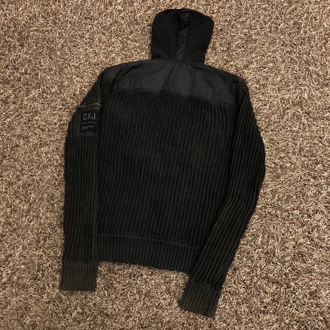 캘빈클라인 니트 후디드 집업 자켓 상품이미지5