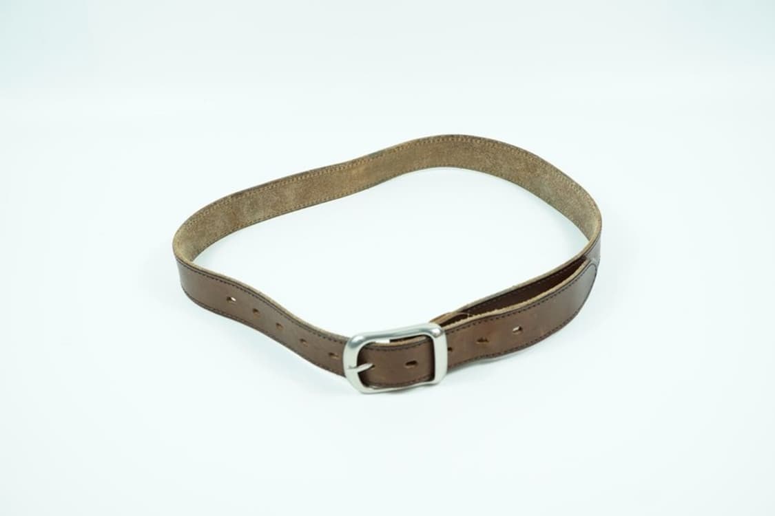 빈티지 무드 브라운 통가죽 벨트 상품이미지4