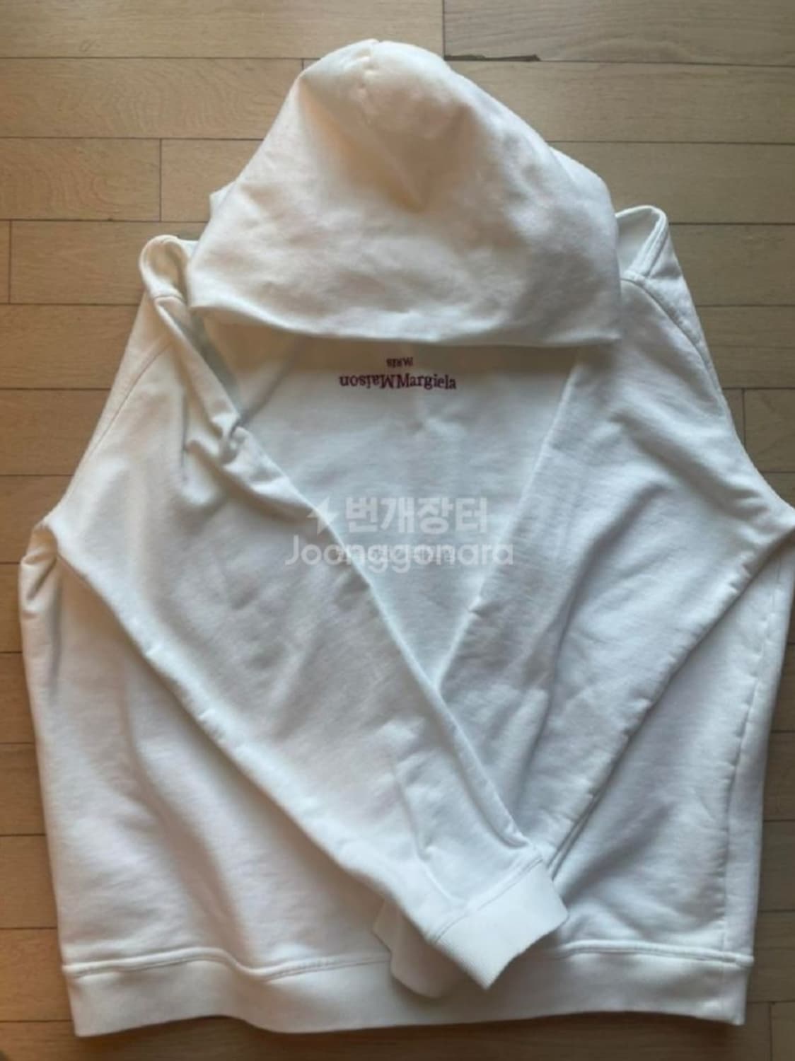 메종마르지엘라 리버스로고 후드티 상품이미지1