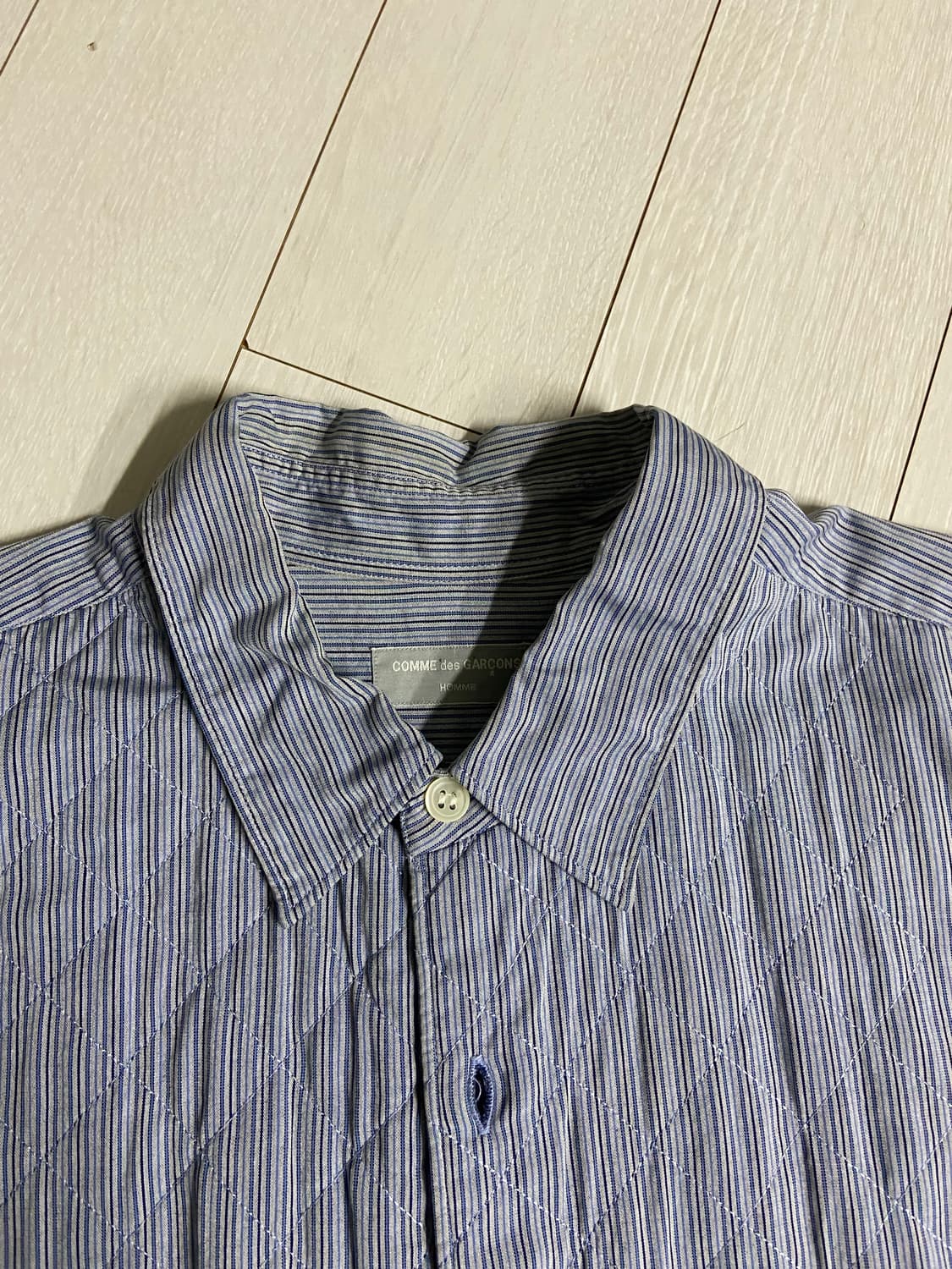 [OS] AD1997 꼼데가르송 옴므 퀄팅 셔츠 자켓 상품이미지4