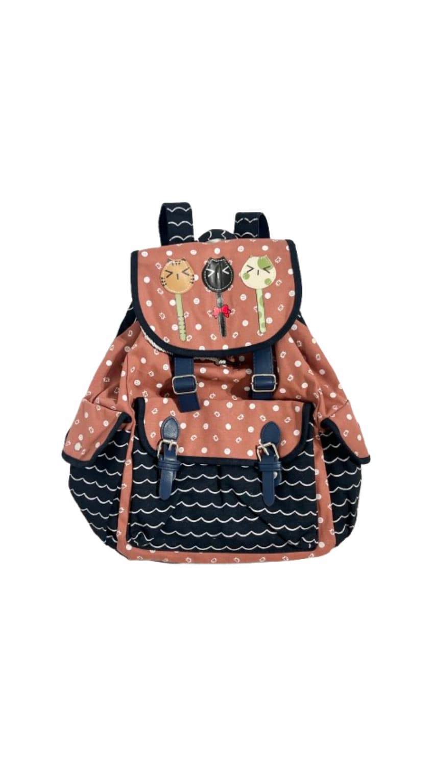 고양이 열쇠 포인트 모리걸 백팩 🐱 상품이미지1