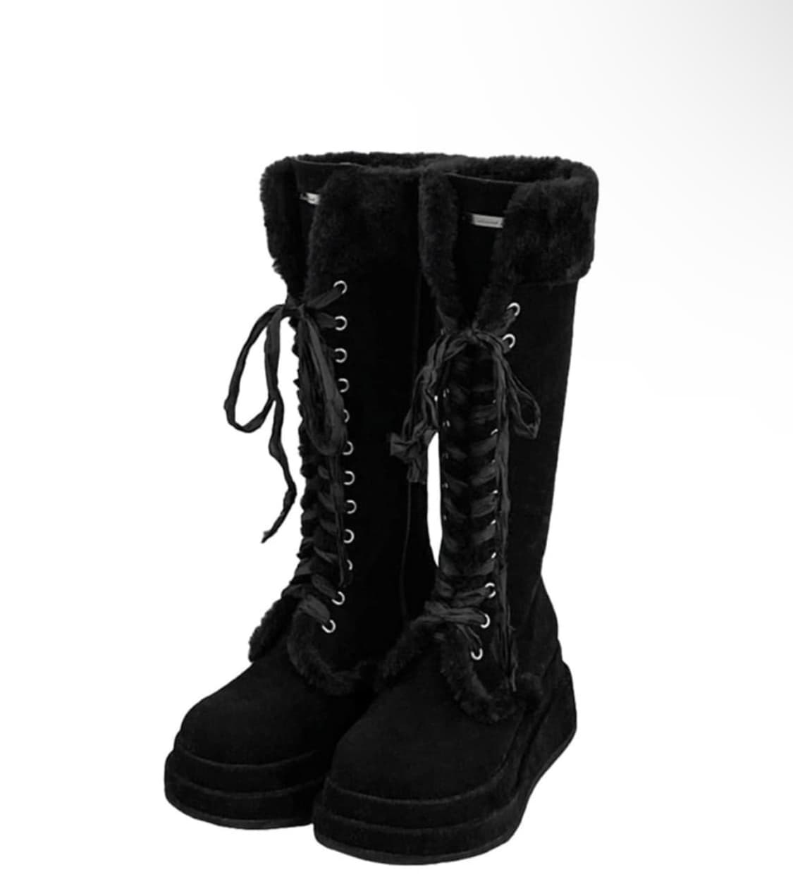 (새상품)루루서울 윈터 엔젤 퍼 롱 부츠 블랙 롱 winter angel 상품이미지1