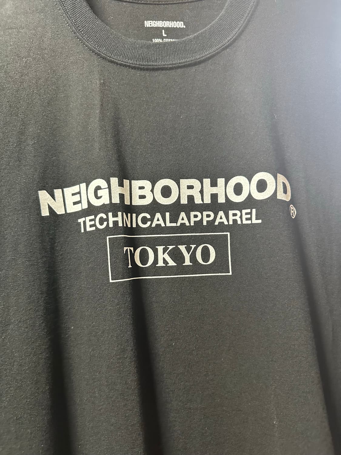 L 네이버후드 반팔티셔츠 블랙  상품이미지2