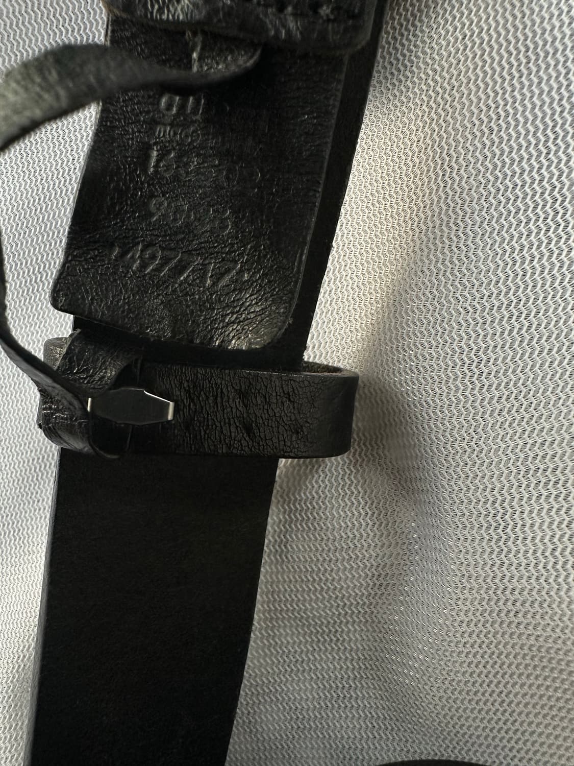 구찌 블랙 가죽 매듭 버클 벨트 상품이미지5