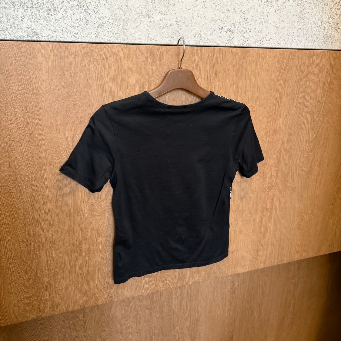 빈티지 반팔 티셔츠 그래픽 넘버 프린팅 디테일 블랙 상품이미지2