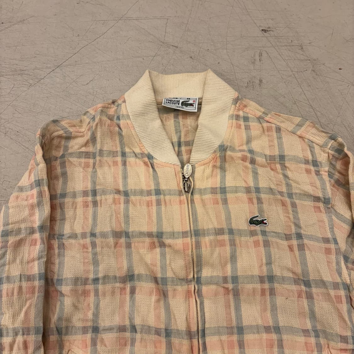 라코스테 체크 블루종 자켓 상품이미지2