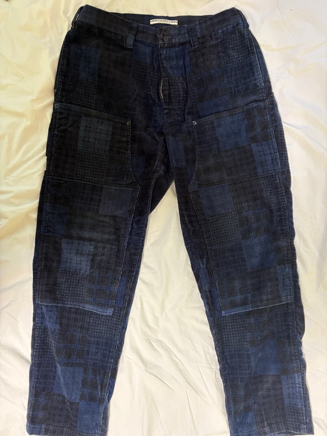 헤리티지플로스 코듀로이 워크 팬츠 네이비 M 상품이미지1