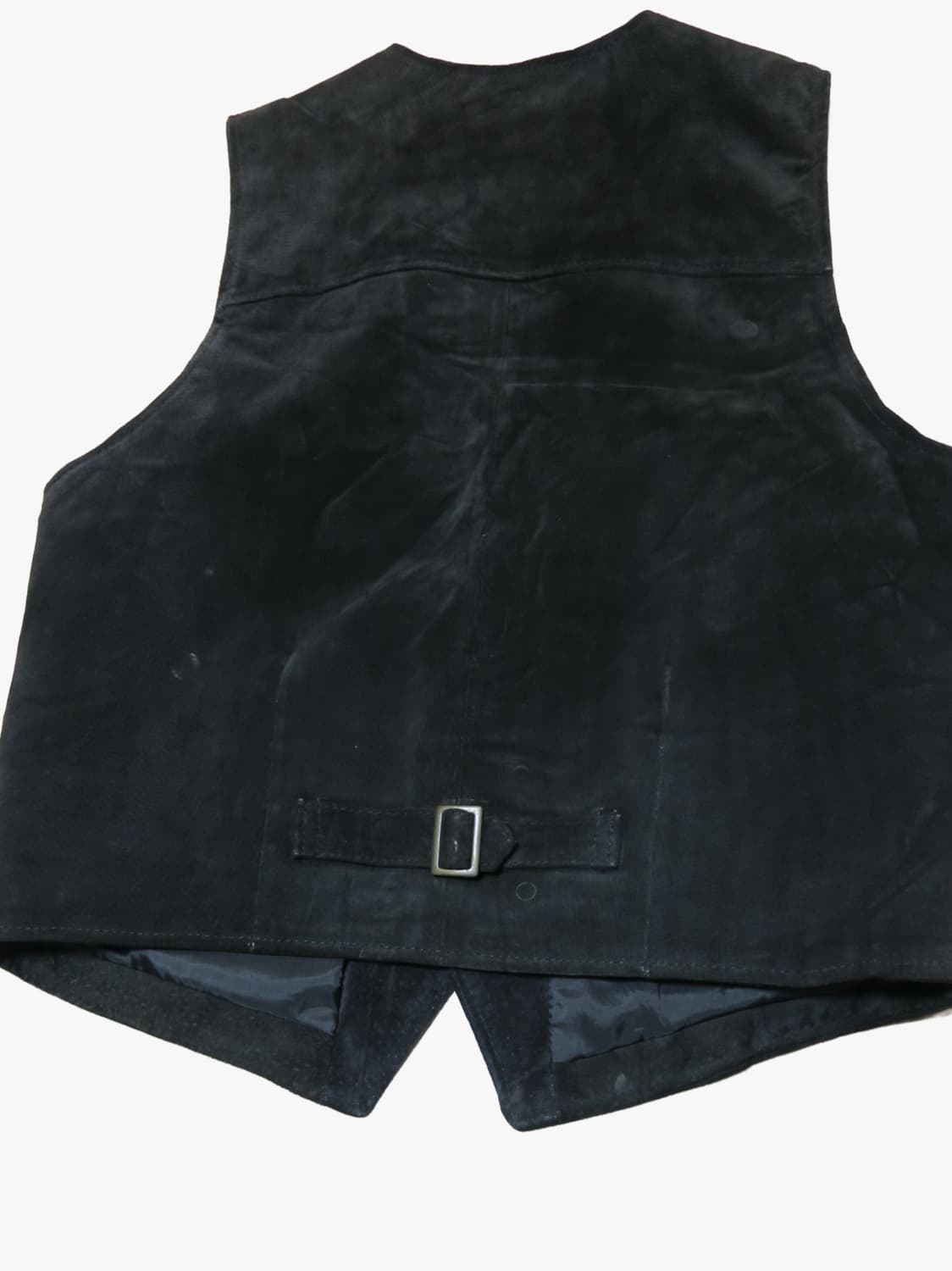 웨스턴 스타일 레더 가죽 스웨이드 조끼 베스트 상품이미지3