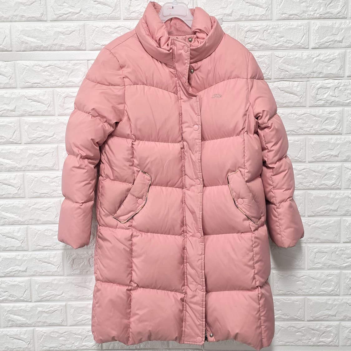 택포_ 21s 13Y 닥스 키즈 핑크 다운 롱패딩 150 상품이미지1