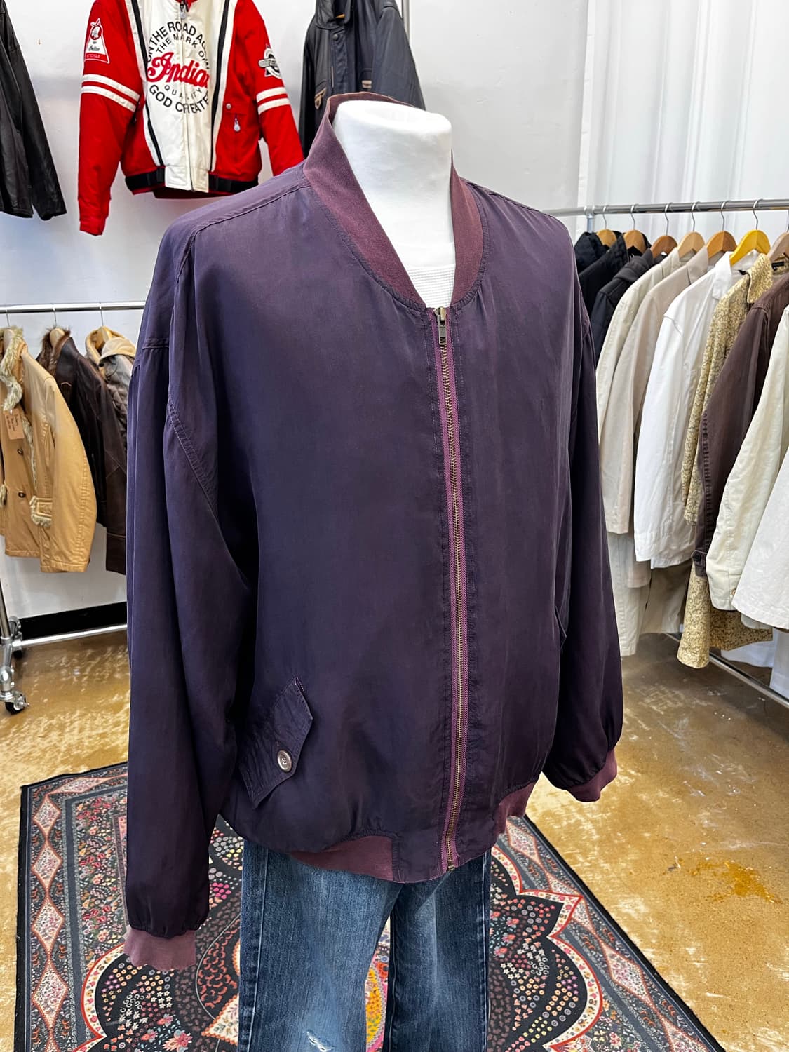 Marcel Clair 실크 블루종 자켓 상품이미지1