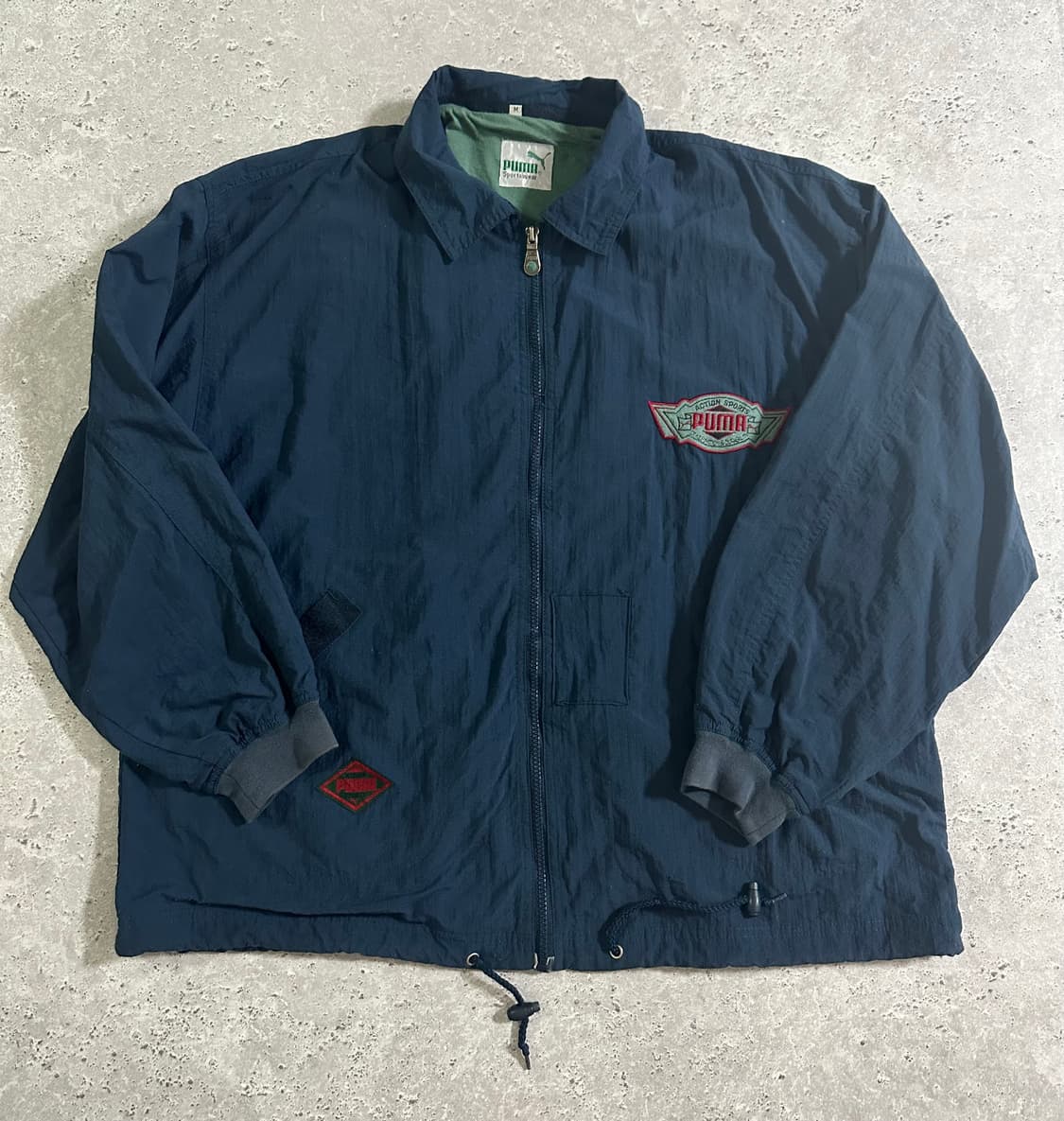 90s Puma 액션 스포츠 자수 나일론 자켓 상품이미지2