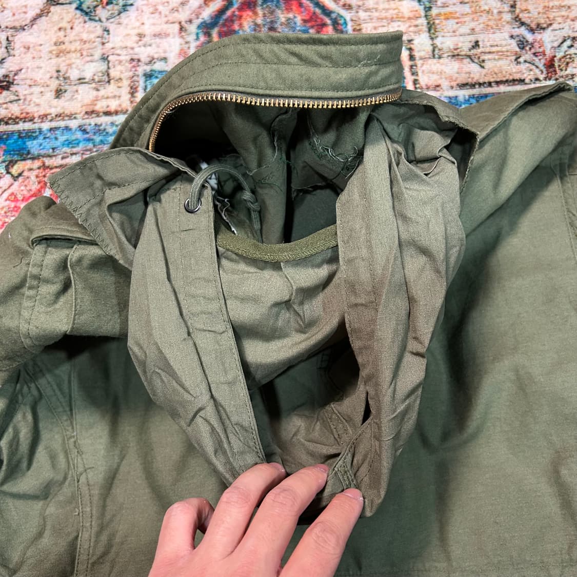 [XL] 70s 알파 인더스트리 군납용 m-65 필드자켓 OG-107 상품이미지10