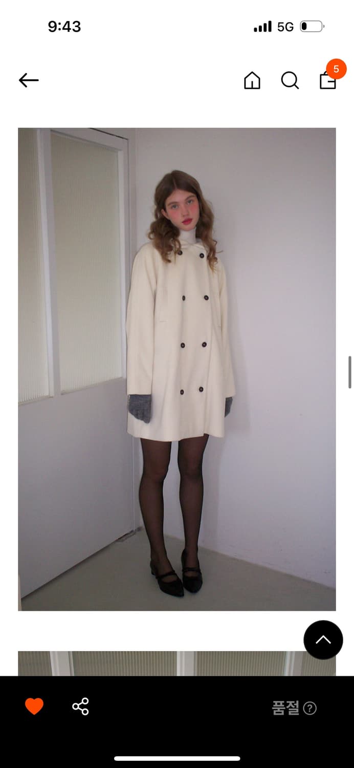 레터프롬문) 래버린스 윈터 하프 코트 상품이미지5