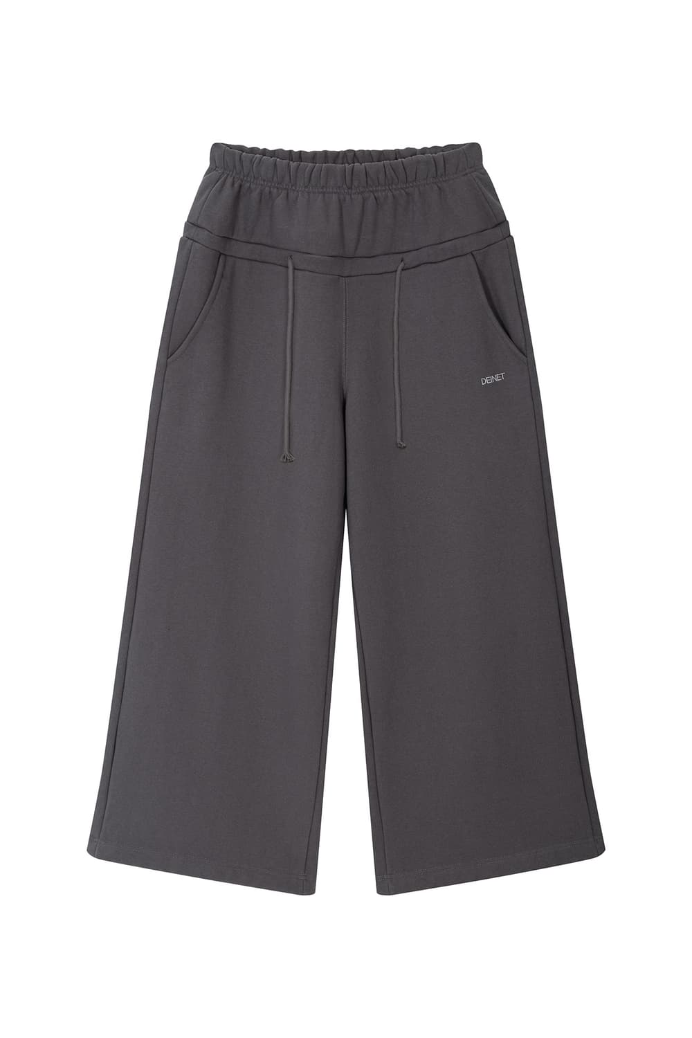 DEINET 다이닛 백 로고 스웻 팬츠 차콜 상품이미지2